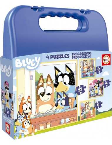 BLUEY MALETA 4 PUZZLES PROGRESIVOS