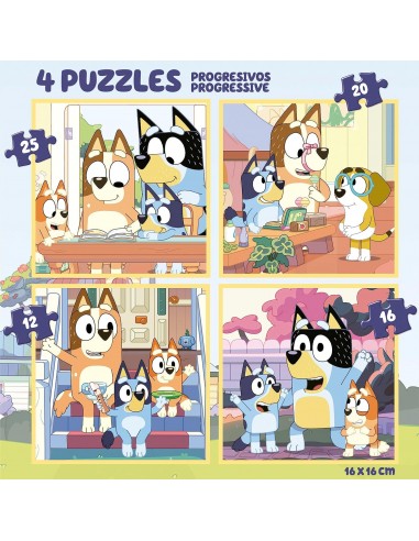 BLUEY MALETA 4 PUZZLES PROGRESIVOS