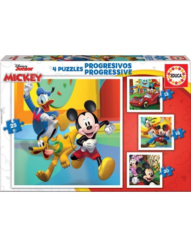MICKEY MOUSE 4 PUZZLES PROGRESIVOS