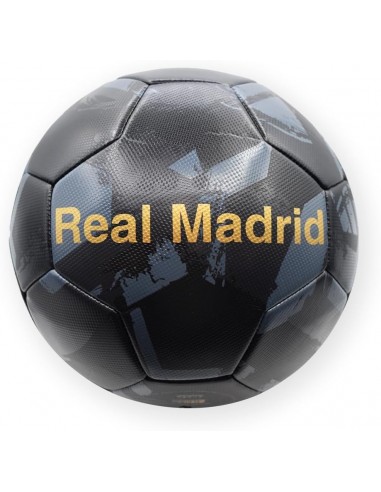 REAL MADRID BALON NEGRO TALLA 5 GRANDE