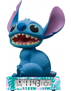 STITCH LAMPARA DESPERTADOR 3D