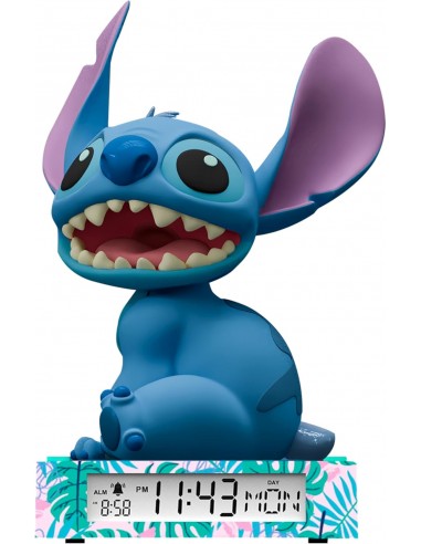 STITCH LAMPARA DESPERTADOR 3D