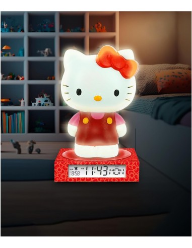 HELLO KITTY LAMPARA DESPERTADOR 3D