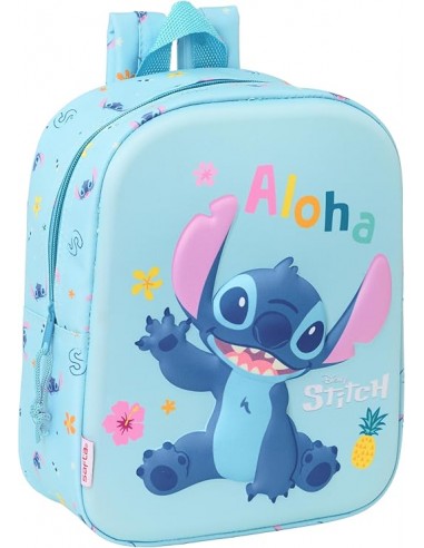 STITCH ALOHA MOCHILA GUARDERIA 3D