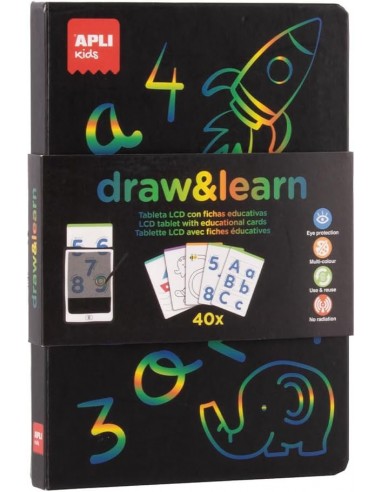 APLI PIZARRA LCD CON PLANTILLAS