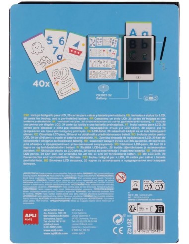 APLI PIZARRA LCD CON PLANTILLAS