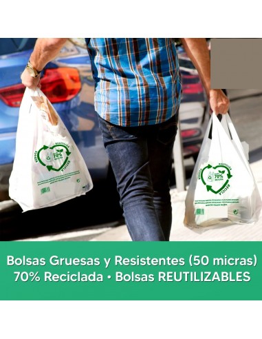 BOLSAS DE PLASTICO 70% RECICLADO 50 X...