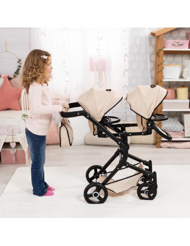 SILLA GEMELAR TWIN TANDEM BEIGE