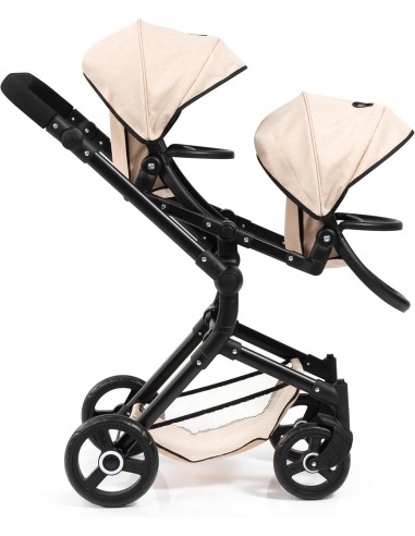 SILLA GEMELAR TWIN TANDEM BEIGE