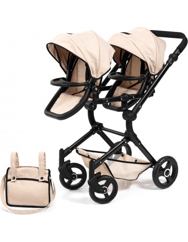 SILLA GEMELAR TWIN TANDEM BEIGE