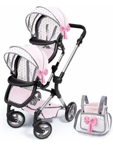 SILLA GEMELAR TWIN TANDEM ROSA