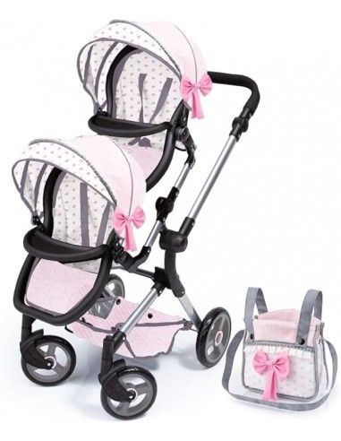 SILLA GEMELAR TWIN TANDEM ROSA