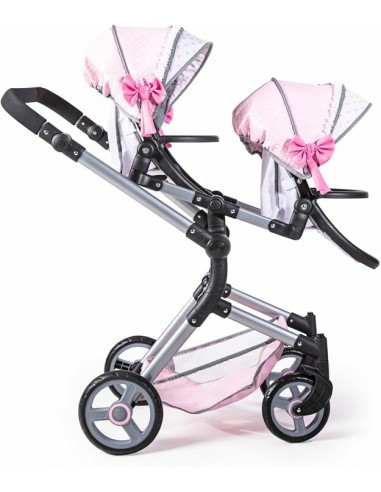 SILLA GEMELAR TWIN TANDEM ROSA