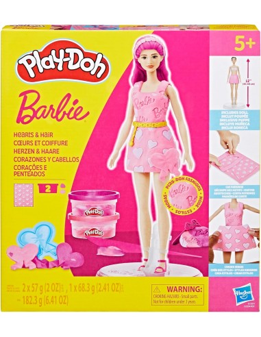 PLAY DOH BARBIE CORAZONES Y CABELLOS