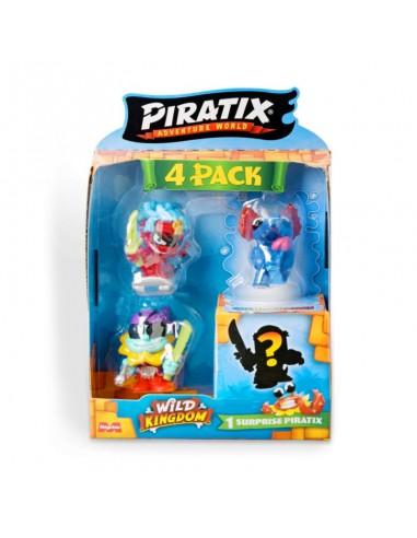 PIRATIX WILD KINDDOM PACK DE 4 -...