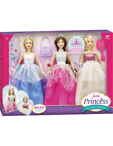 CAJA 3 PRINCESAS AMBIBI