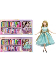 CAJA PRINCESA CON 36 VESTIDOS