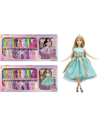 CAJA PRINCESA CON 36 VESTIDOS