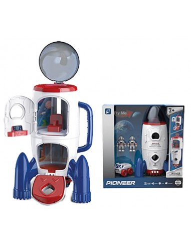 NAVE ESPACIAL COHETE LUZ Y SONIDO