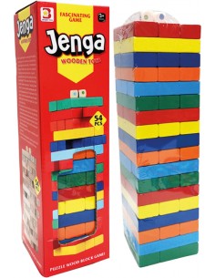 JENGA DE COLORES 54 PIEZAS...