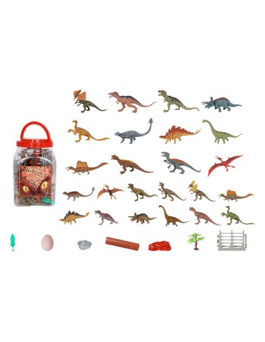 BOTE 55 PIEZAS DINOSAURIOS
