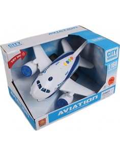 AVION FRICCION LUCES Y SONIDOS