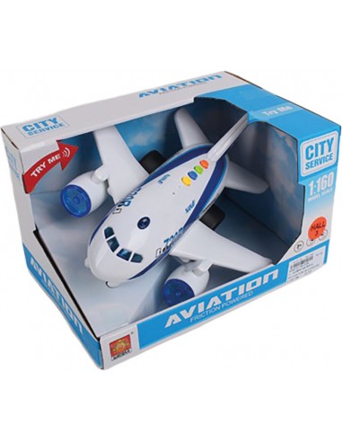 AVION FRICCION LUCES Y SONIDOS