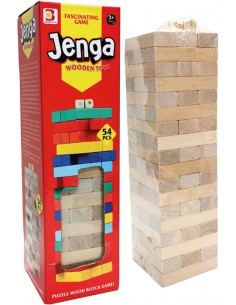 JENGA DE MADERA 54 PIEZAS...