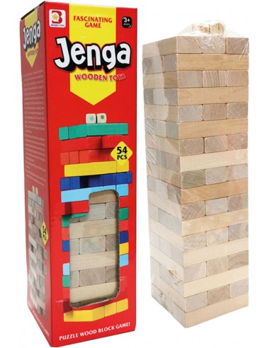 JENGA DE MADERA 54 PIEZAS 29 CMS