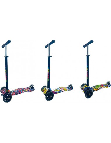 PATINETE 3 RUEDAS GRAFFITI CON LUZ