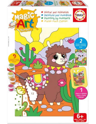 EDUCA PINTAR CON NUMEROS LLAMA Y KOALA