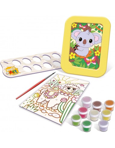 EDUCA PINTAR CON NUMEROS LLAMA Y KOALA