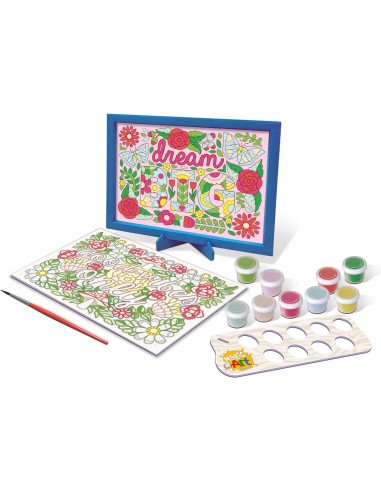 EDUCA PINTAR CON NUMEROS FLORES