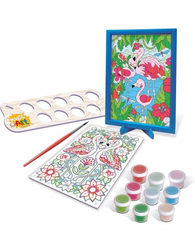 EDUCA PINTAR CON NUMEROS FLAMENCOS