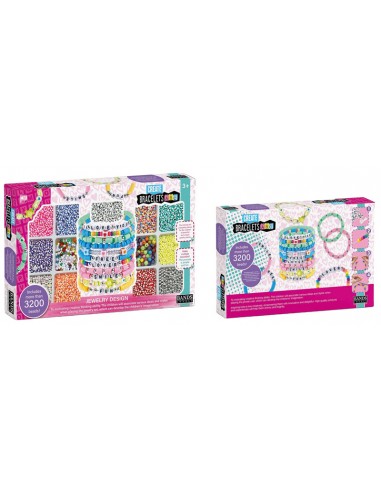 CAJA ABALORIOS PULSERAS 3200 PIEZAS