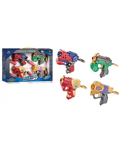 PACK 4 PISTOLAS HEROES