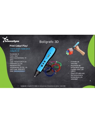BOLIGRAFO 3D SCIENCE4YOU