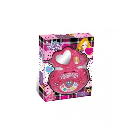 CAJA MAQUILLAJE ESPEJO CORAZON