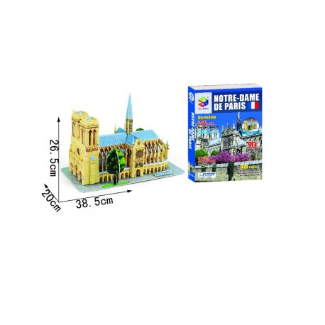 PUZZLE 3D NOTRE DAME 90 PIEZAS