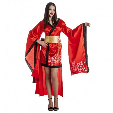 DISFRAZ ADULTO GHEISA ROJO TALLA M L