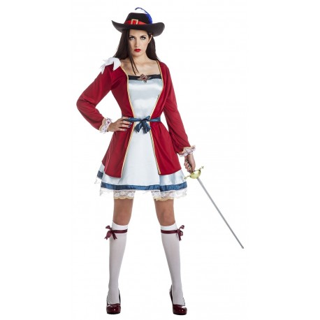 DISFRAZ ADULTO LADY MOSQUETERA TALLA M L