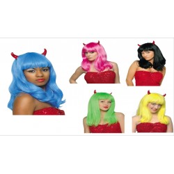 PELUCA DIABLESA C CUERNOS