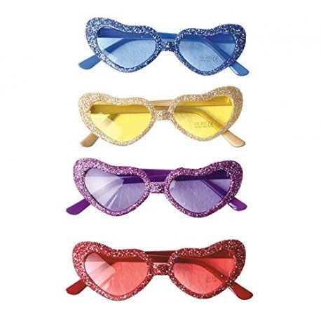 GAFAS CORAZON GLITTER 4 COLORES