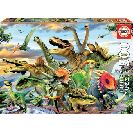 PUZZLE 500 PIEZAS DINOSAURIOS