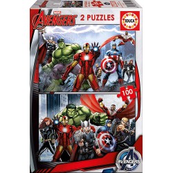 PUZZLE 2 X 100 PIEZAS AVENGERS
