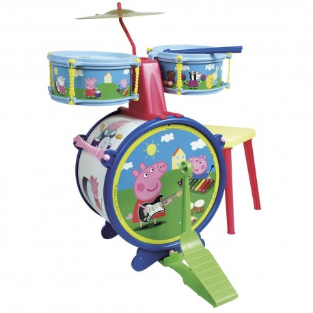 PEPPA PIG BATERIA CON BANQUETA